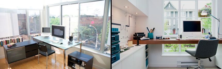 Usar iluminación natural en el puesto de trabajo