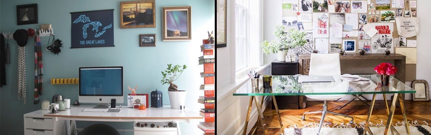 Decorar paredes de la oficina