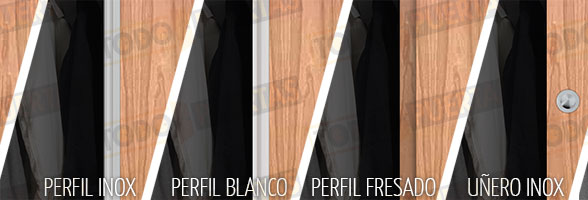 Tiradores frentes armario correderos