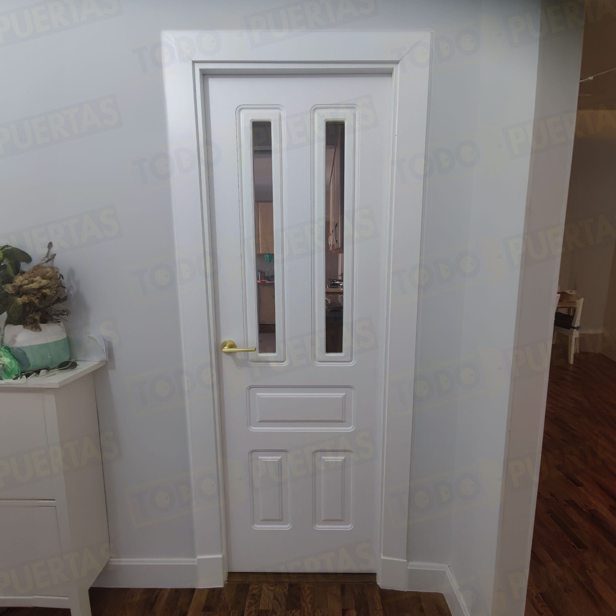 Foto Puertas Lacadas Blancas Rústicas cliente 12