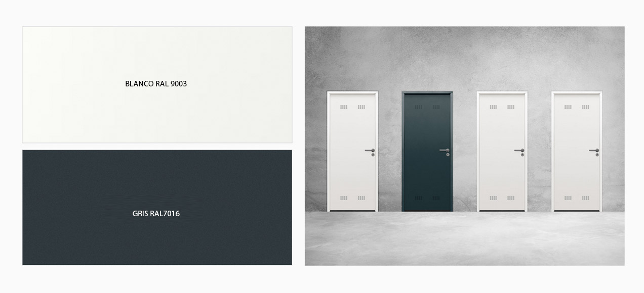 Acabados vinílicos para puertas galvanizadas de Trastero