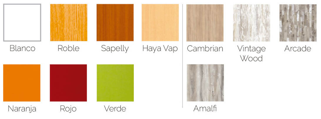 Acabados para las puertas plegable de melamina