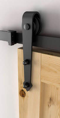 Guía para Puerta Corredera Tipo Flecha de Granero (NEGRA)