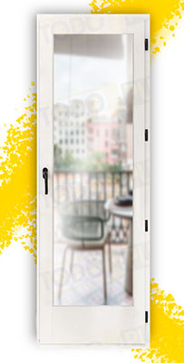 Balconera Grande de Madera Natural de Iroko Mod. V1 Lacada