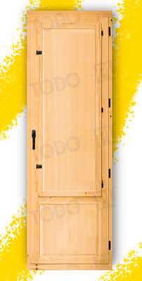 Balconera 200 cm alto de Madera Natural de Pino Mod. Huelva V1 Barniz