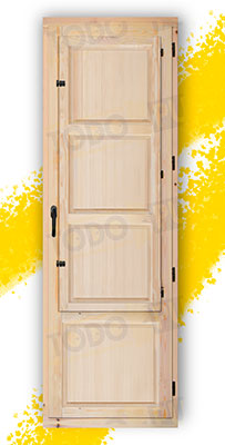 Balconera Grande de Madera Natural de Pino Mod. Huesca V1 Crudo