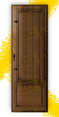 Balconera Grande de Madera Natural de Pino Mod. Huelva V1 Teñida