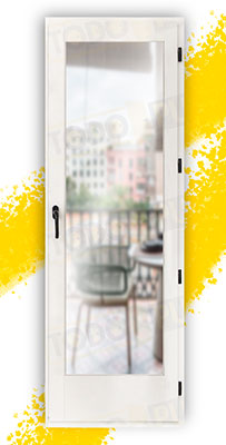 Balconera 200 cm alto de Madera Natural de Pino Mod. V1 Lacada