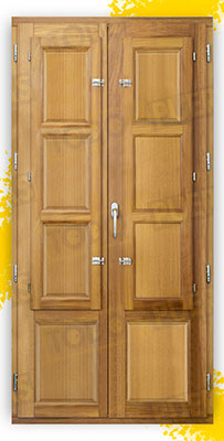 Balconera Grande de Madera Natural de Iroko Mod. Huesca V2 Barniz