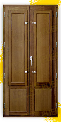 Balconera Grande de Madera Natural de Iroko Mod. Huelva V2 Teñida