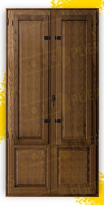 Balconera 200 cm alto de Madera Natural de Pino Mod. Huelva V2 Teñida