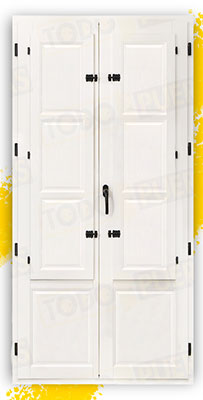 Balconera 200 cm alto de Madera Natural de Pino Mod. Huesca V2 Lacada