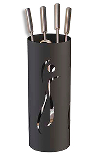 Juego de Útiles Negro Mod. Silueta 201 de Bronpi