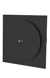 Seis Rejillas Regulables Negras Mod. R1 de una Salida Adaptable de Bronpi