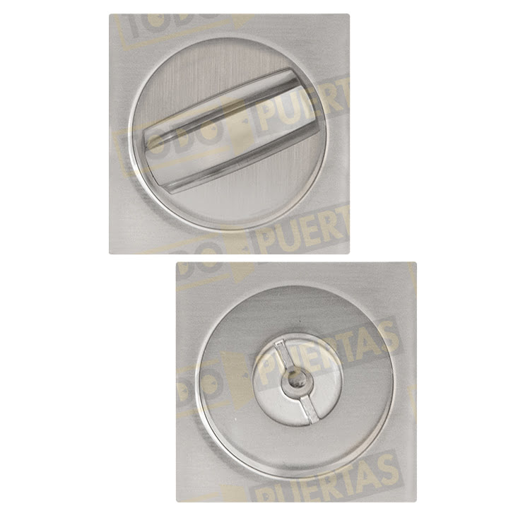 Uñero Mod. Cuadrado Inox con Condena para Puerta Corredera