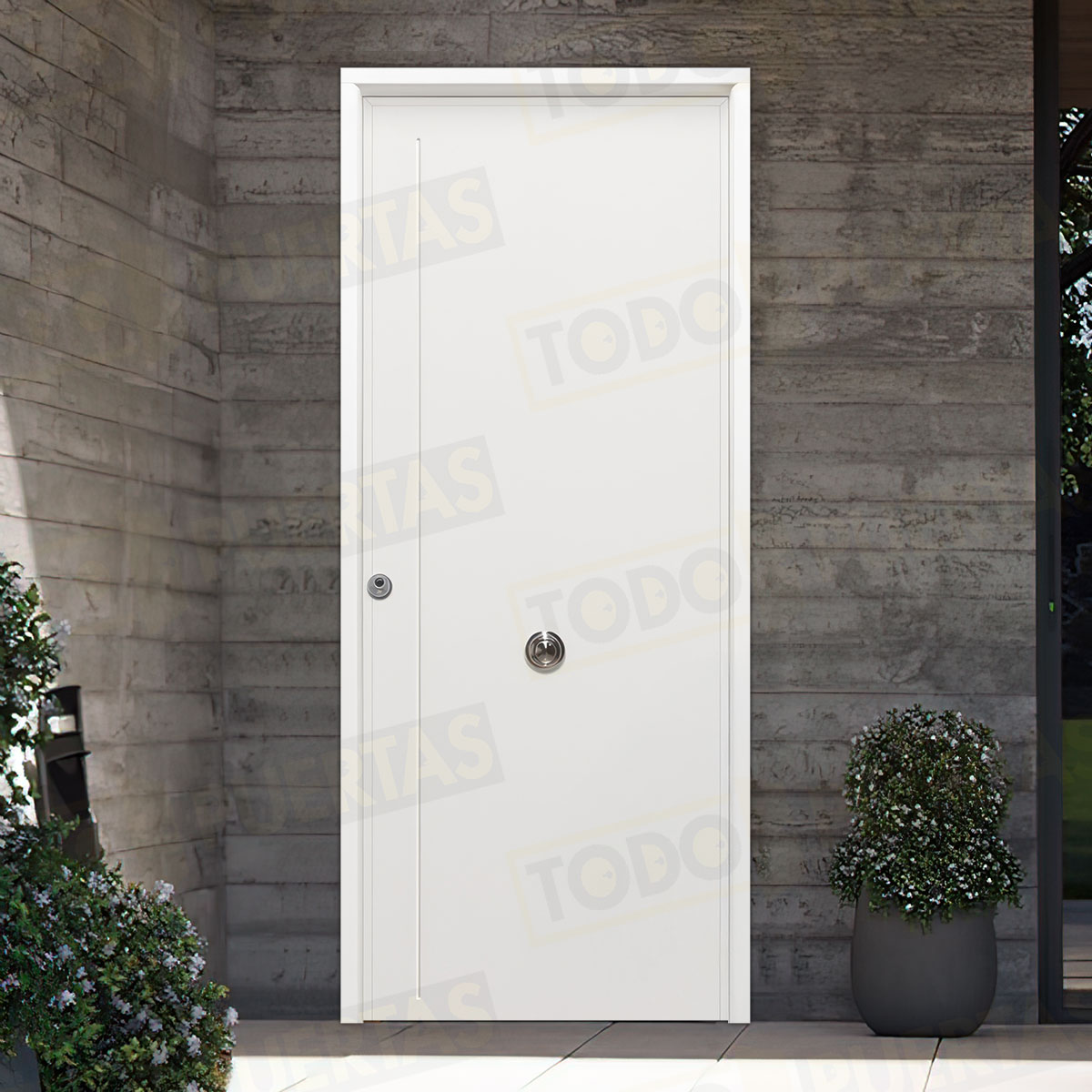 Puerta Acorazada 1120 Sagacor 100 Blanca (Dos Caras Iguales)