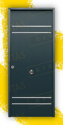 Puerta Acorazada Azalea FM Sagacor 100 Gris Antracita 7016 (Dos Caras Iguales)
