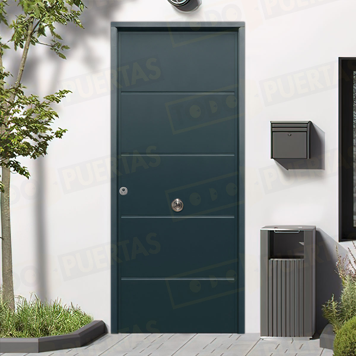 Puerta Acorazada Cintia Sagacor 100 Gris Antracita 7016 (Dos Caras Iguales)