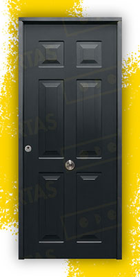 Puerta Acorazada Yedra Sagacor 100 Gris Oxidon (Dos Caras Iguales)