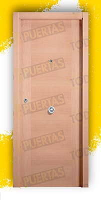 Puerta Block Blindada Mod. Oporto Haya 2060x870 mm.
