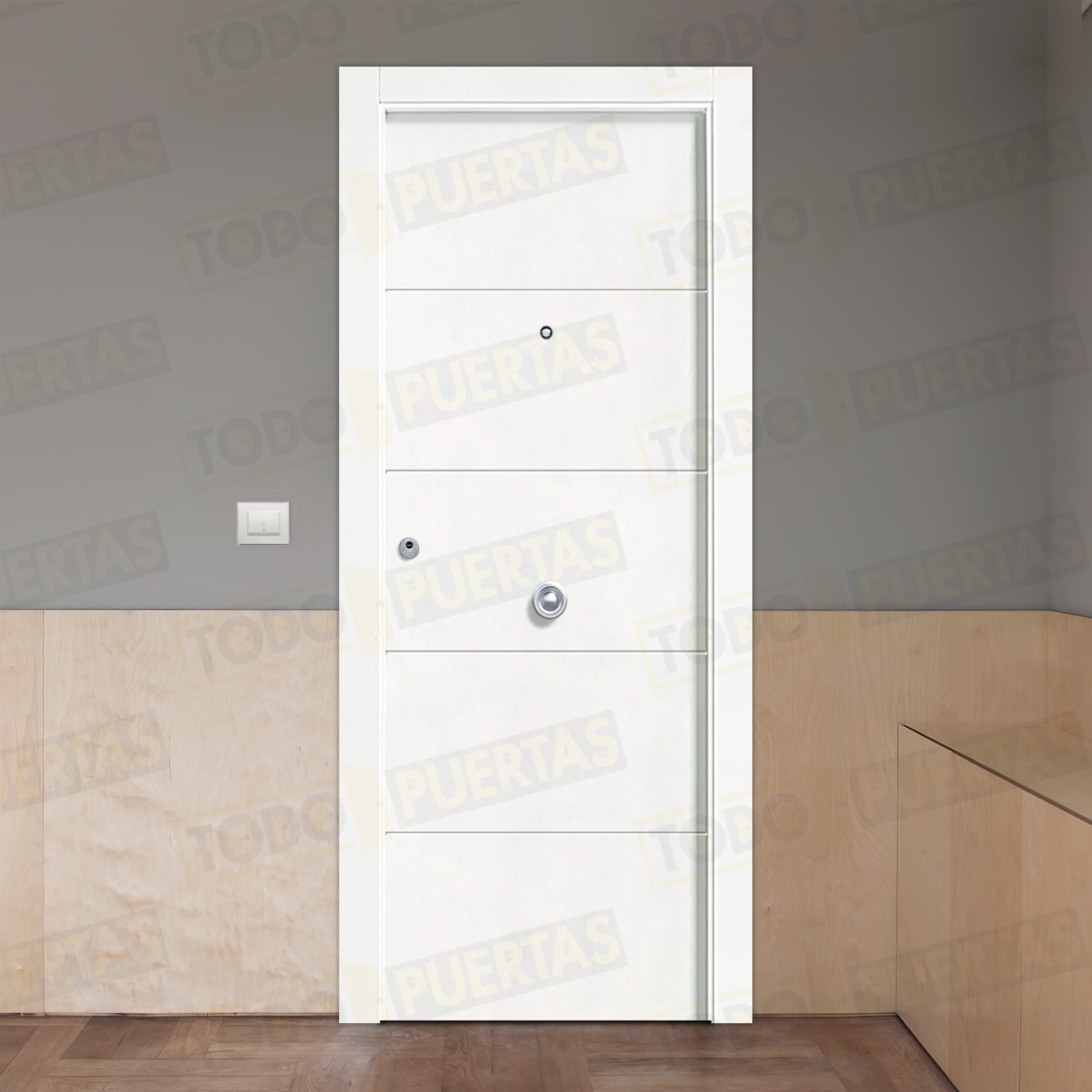 Puertas blindadas lacadas