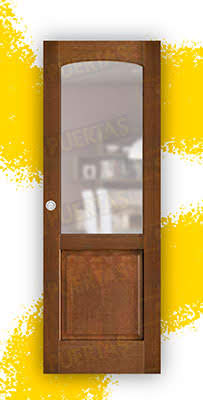 Puerta Corredera Mod. Almería nogal oscuro ZV1