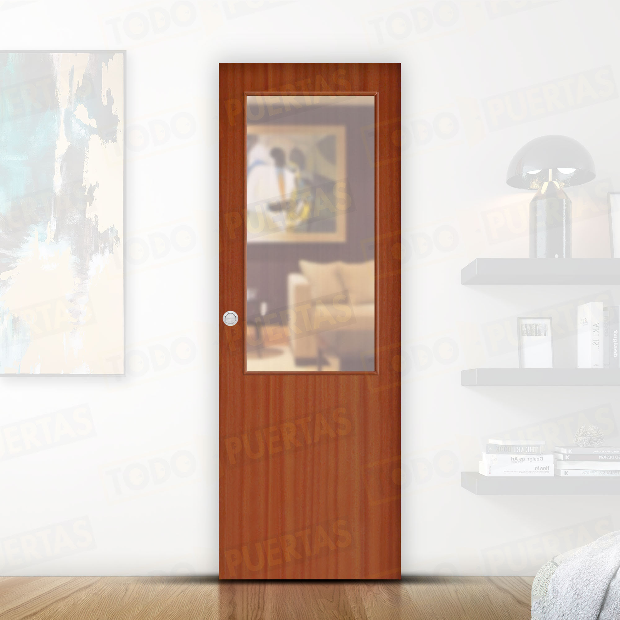 Puerta Corredera Aligerada Mod. Islandia Sapelly ZV1