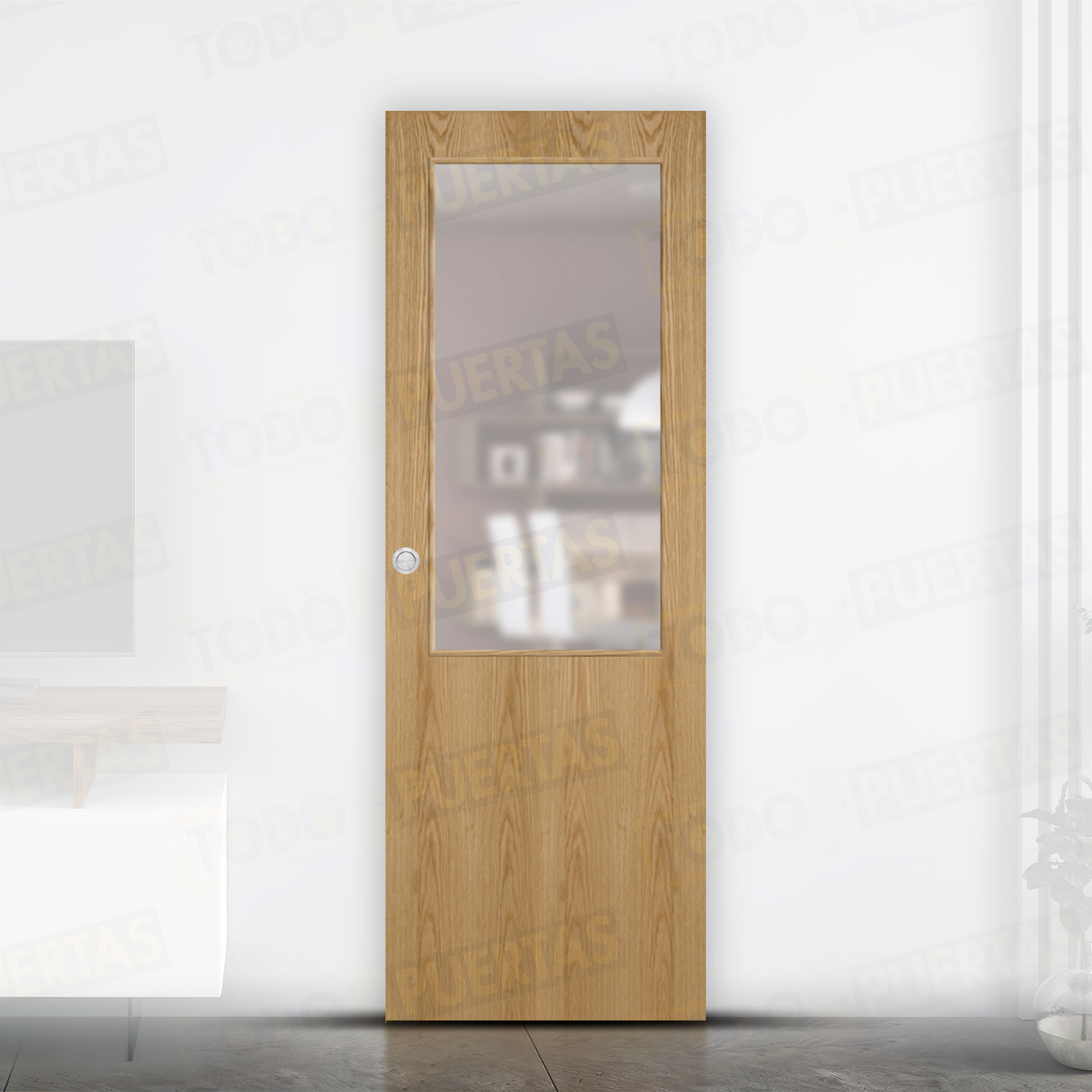 Puerta Corredera Mod. Islandia Roble ZV1