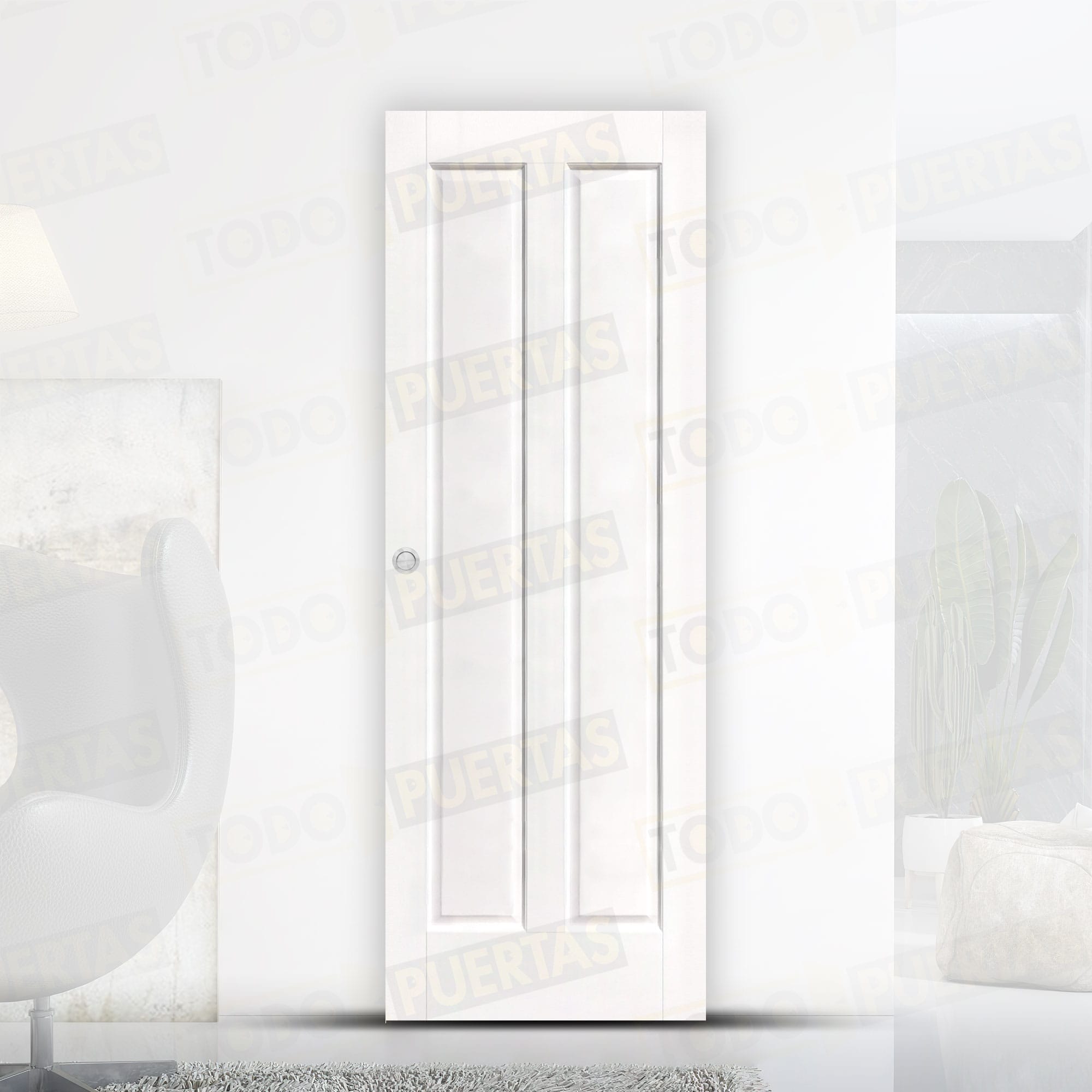 Puerta Corredera Mod. Griso Lacada Blanca