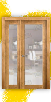 Puerta Granero Doble Salón Madera Mod. GR005 Tenida V1