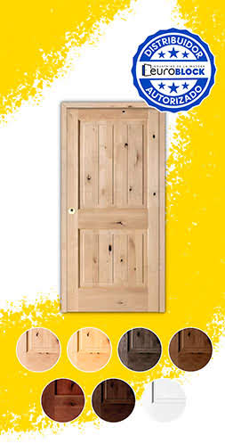 Puerta de Exterior Mod. 2100 de Madera Maciza