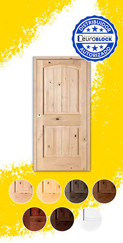 Puerta de Exterior Mod. 7100 de Madera Maciza