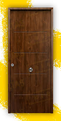 Puerta Galvanizada 1105 / 1110 Saga 100 Roble Viejo (Cara Interior Lisa)