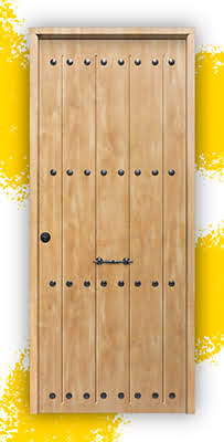 Puerta Galvanizada 1150 CL / 1110 Saga 100 Roble (Cara Interior Lisa)