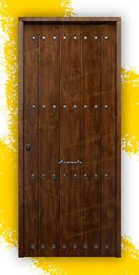 Puerta Galvanizada 1150 CL / 1110 Saga 100 Roble Viejo (Cara Interior Lisa)