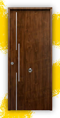 Puerta Galvanizada Acacia FM / 1110 Saga 100 Roble Viejo (Cara Interior Lisa)