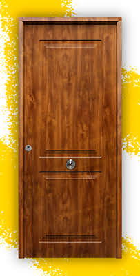 Puerta Galvanizada Clásica / 1110 Saga 100 Embero (Cara Interior Lisa)