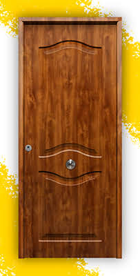 Puerta Galvanizada Provenzal / 1110 Saga 100 Embero (Cara Interior Lisa)