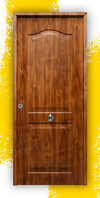 Puerta Galvanizada Semiprovenzal / 1110 Saga 100 Embero (Cara Interior Lisa)