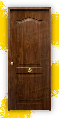 Puerta Galvanizada Semiprovenzal / 1110 Saga 100 Roble Viejo (Cara Interior Lisa)