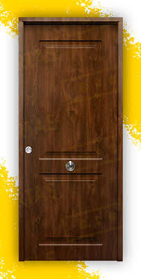 Puerta Galvanizada Clásica Saga M-100 LM Roble Viejo (Cara Interior Lisa)