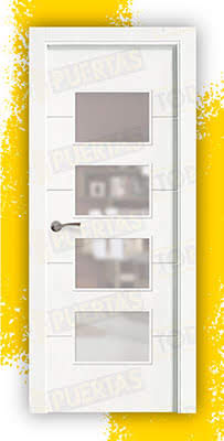 Puerta Block Maciza Lacada Blanca Mod. Dakar BV4