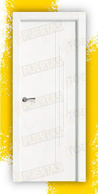 Puerta Block Maciza Lacada Blanca Mod. Dala