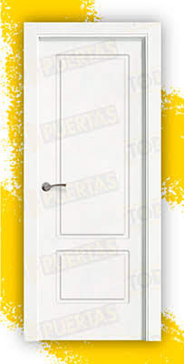Puerta Block Maciza Lacada Blanca Mod. Gabón