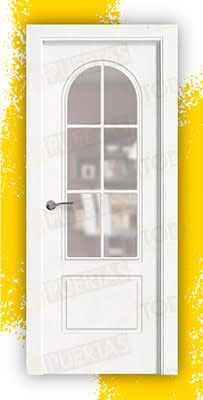Puerta Block Maciza Lacada Blanca Mod. Gambia ZV6
