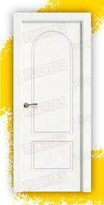 Puerta Block Maciza Lacada Blanca Mod. Gambia