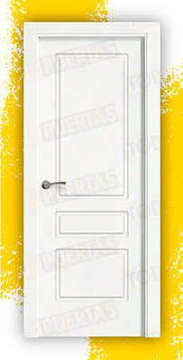 Puerta Block Maciza Lacada Blanca Mod. Kyoto