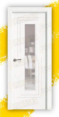 Puerta Block Maciza Lacada Blanca Mod. laos ZV1C