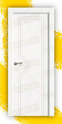 Puerta Block Maciza Lacada Blanca Mod. Mombasa