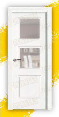 Puerta Block Maciza Lacada Blanca Mod. Nauru V2